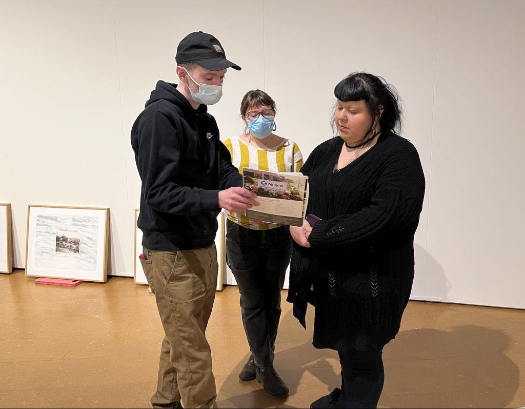 Collective Constructs members (L to R) Francis Reynolds, Anna Rotty, and Marina Perez.