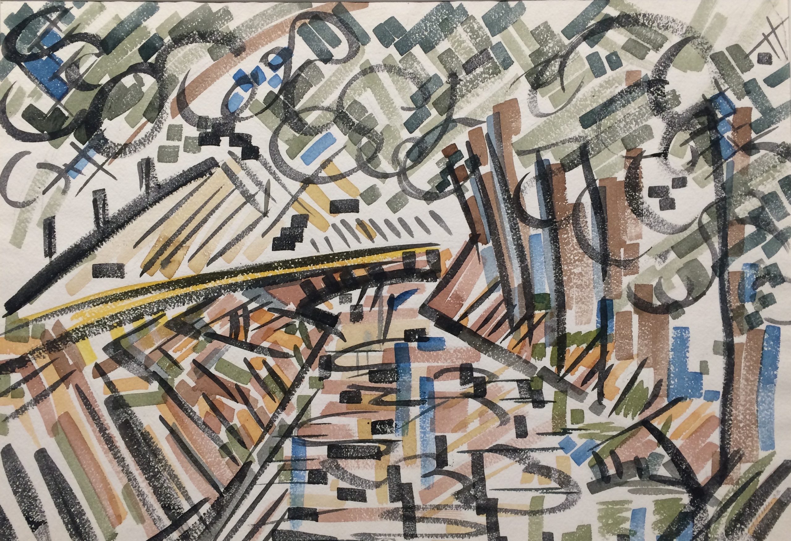 Cady Wells, Acequia - Alcalde, 1933, Watercolor on paper, Gift of the estate of Cady Wells