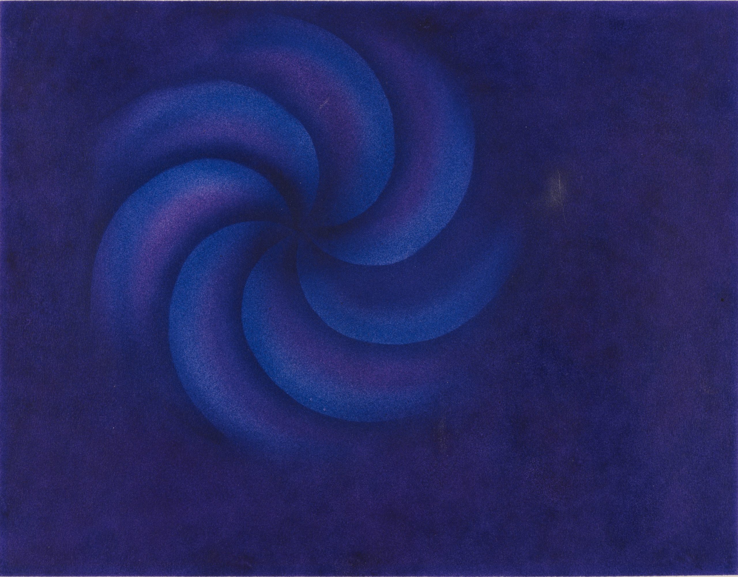 Horace Towner Pierce, Frame 2, First Movement, (Birth) from The Spiral Symphony, 1938, Watercolor on paper, Purchase with funds from the Edith Gregg Bequest, Raymond Jonson Collection